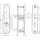 Zi Ikon Stahl-Schutzbeschlag SXL6 mit Zylinderabdeckung - Rundknauf/Drücker - Langschild für Wohnungstüren