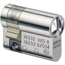 ZI Ikon Profil-Halbzylinder - System WSW, W532 Gleichschließend MG - matt gebürstet Zylinderlänge 70 mm
