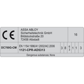 ASSA ABLOY Türschließer DC700G-CM mit Cam-Motion® Technologie und int,  690,91 €