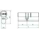 Zi Ikon Profil-Doppelzylinder - Wendeschlüsselprofil RWS, System R10
