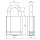 ZI Ikon Zylinderhangschloss R316 - Wendeschlüsselprofil RWS, System R10