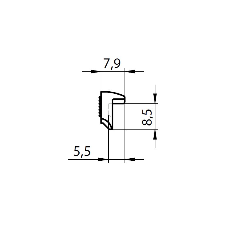 Effeff Aufschraubstück 19.4320011 - Für Elektro-Türöffner