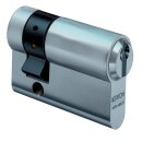 ZI Ikon Halbzylinder P032 - System P0, Radienprofil N6 Verschiedenschließend-MV - matt vernickelt-L=40 mm