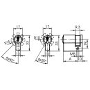 ZI Ikon Halbzylinder P032 - System P0, Radienprofil N6 Verschiedenschließend-MV - matt vernickelt-L=40 mm