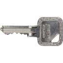 ZI Ikon Doppelzylinder P031 - System P0, Radienprofil N6 Verschiedenschließend-MV - matt vernickelt-außen 27 mm-innen 32 mm