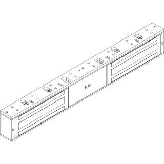 effeff Doppel-Maxi-Magnet 2 x 1200 lbs (ca. 2 x 5300 N), 12-24V DC, Aufschraubmontage