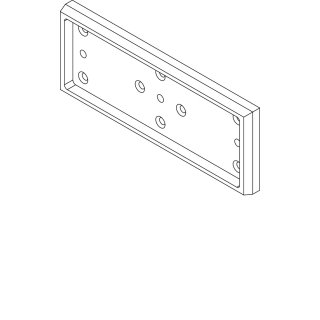 effeff Montageplatte für Mini-Magnete