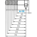 ZI Ikon Profil-Halbzylinder Standardprofil AEP10 - System P0