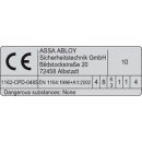 ASSA ABLOY Türschließer DC300------9016 WEISS L191 Feststellgestänge
