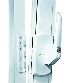 9M01, Zi Ikon Fenster- und Balkontürensicherung Krallfix® 4 mit abschließbarem Fenstergriff  Weiß WS (RAL 9016)