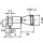 Zi Ikon 1535 Profil-Knaufhalbzylinder, Schließfunktion einseitig mit Knauf MP - messing poliert 30 mm