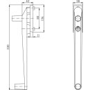 Zi Ikon Fenstergriff für Hebeschiebetür 9M14