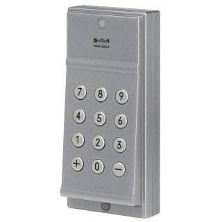 effeff 42141 Mini-Türcodegerät, Aufputz; Außenbereich; Weißaluminium (RAL 9006)