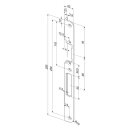 effeff Winkel-Sicherheitsschließblech 11F35, eckig