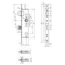 OneSystem Fallenriegelschloss N1500, U-Stulp
