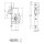 OneSystem Fallenschloss N1502 - Nuss 8mm, DIN L/R, Flachstulp abgerundet Edelstahl